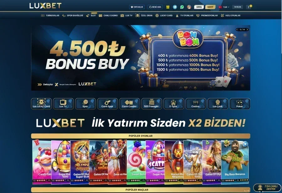 Luxbet ekran görüntüsü